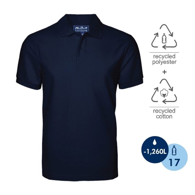 Eco-Friendly Recycled Polo Shirt for Men – Sustainable Corporate Gift - Image 2