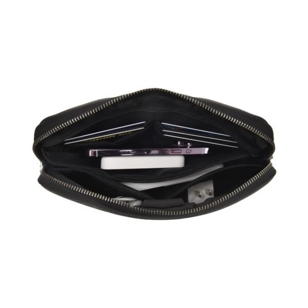 Anti-Theft Clutch Black – Elegant & Secure Pouch with Password Lock - Image 4