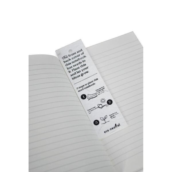 ATRI Eco-Neutral® A5 Soft Cover Handmade Seed Paper Notebook – Sustainable Corporate Gift - Image 6