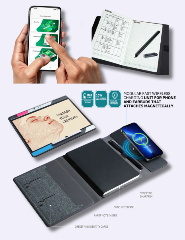 DIGINOTE PRO – Premium Smart Notebook & Digital Pen Set in Dark Grey - Image 4