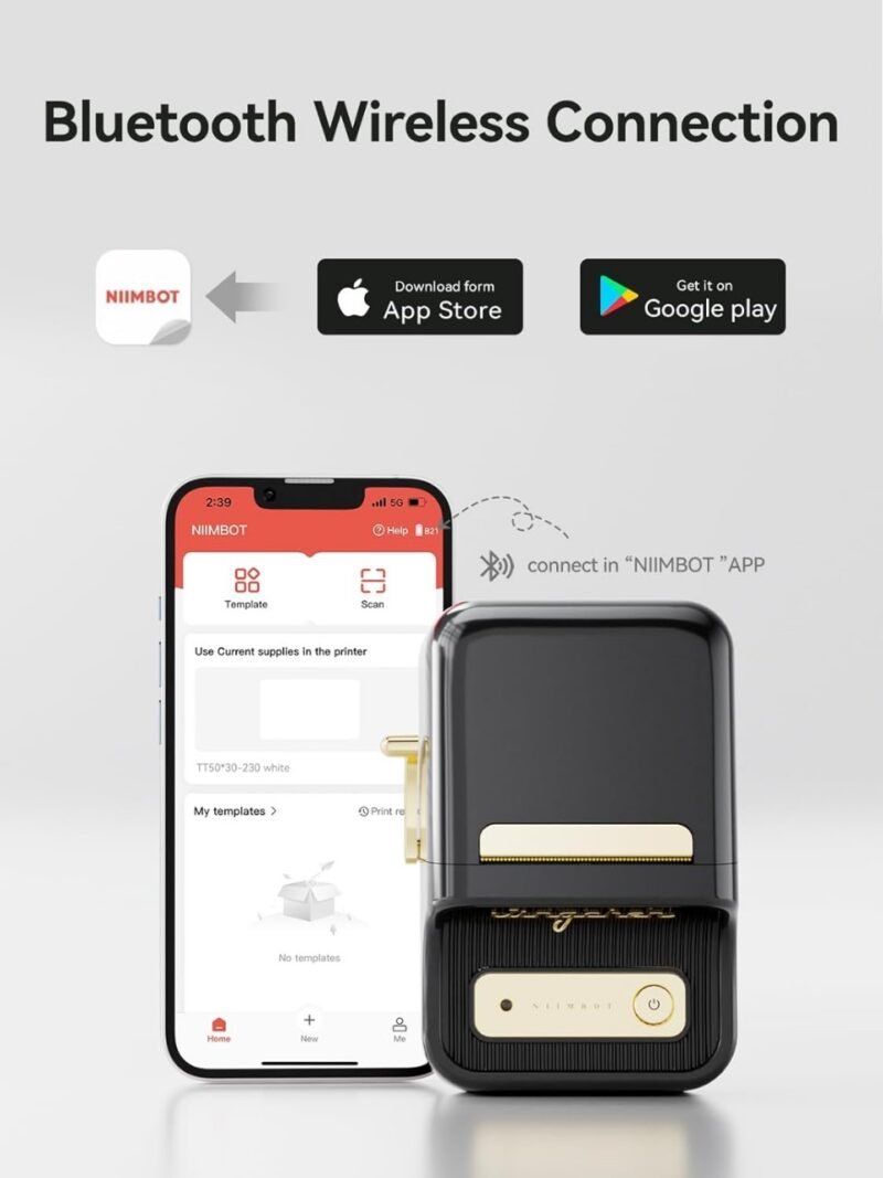 NIIMBOT B21 Bluetooth Label Maker Machine - Image 4