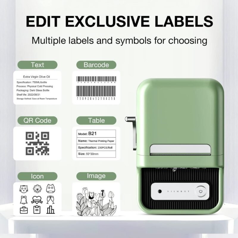 NIIMBOT B21 Bluetooth Label Maker Machine - Image 2