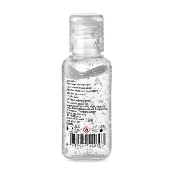 GEL 50 – 70% Alcohol Hand Sanitizer Gel in Refillable 50ml PET Bottle - Image 5